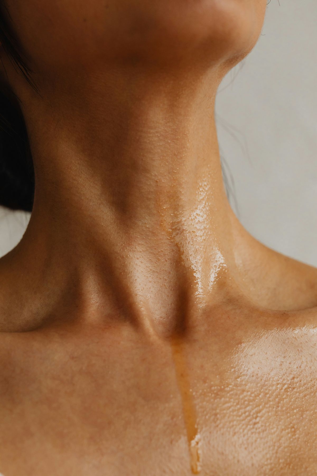 Customer with healthy skin